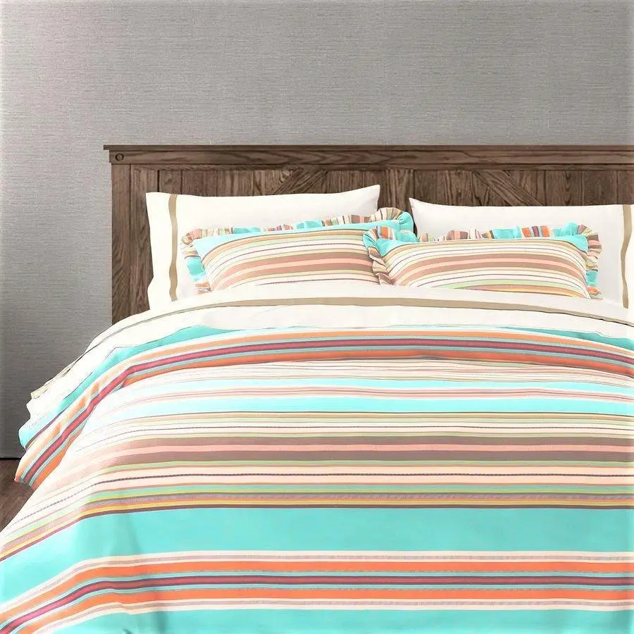 Striped Geometric Comforter Set