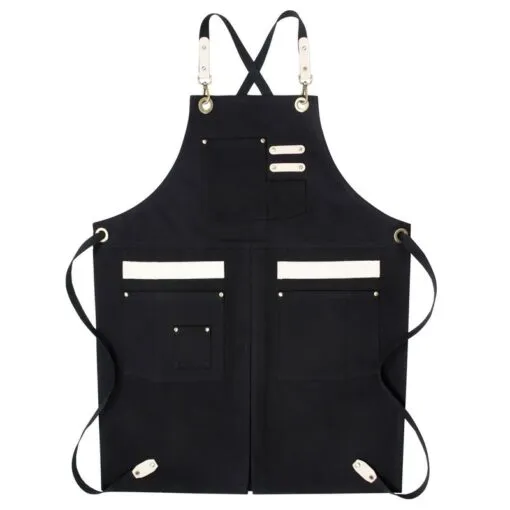 Refined Canvas Cotton Strap Crossback Kitchen Work Apron