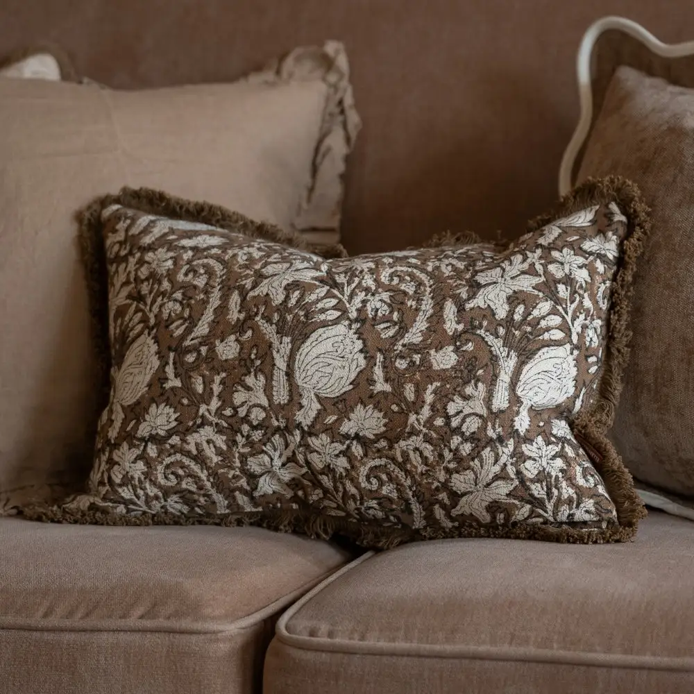 Layered Printed Accent Cushion