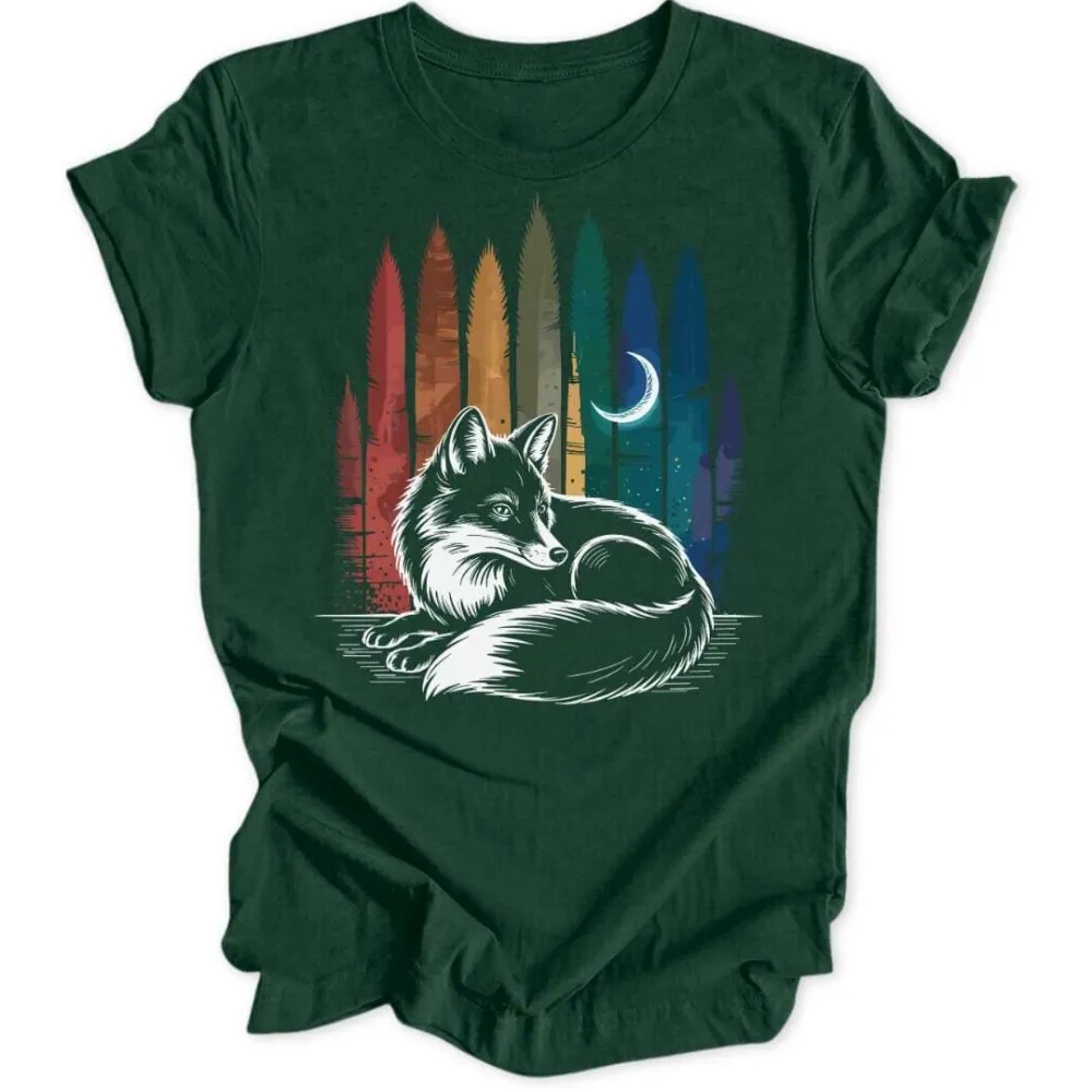 Rainbow Fox Unisex T-Shirt