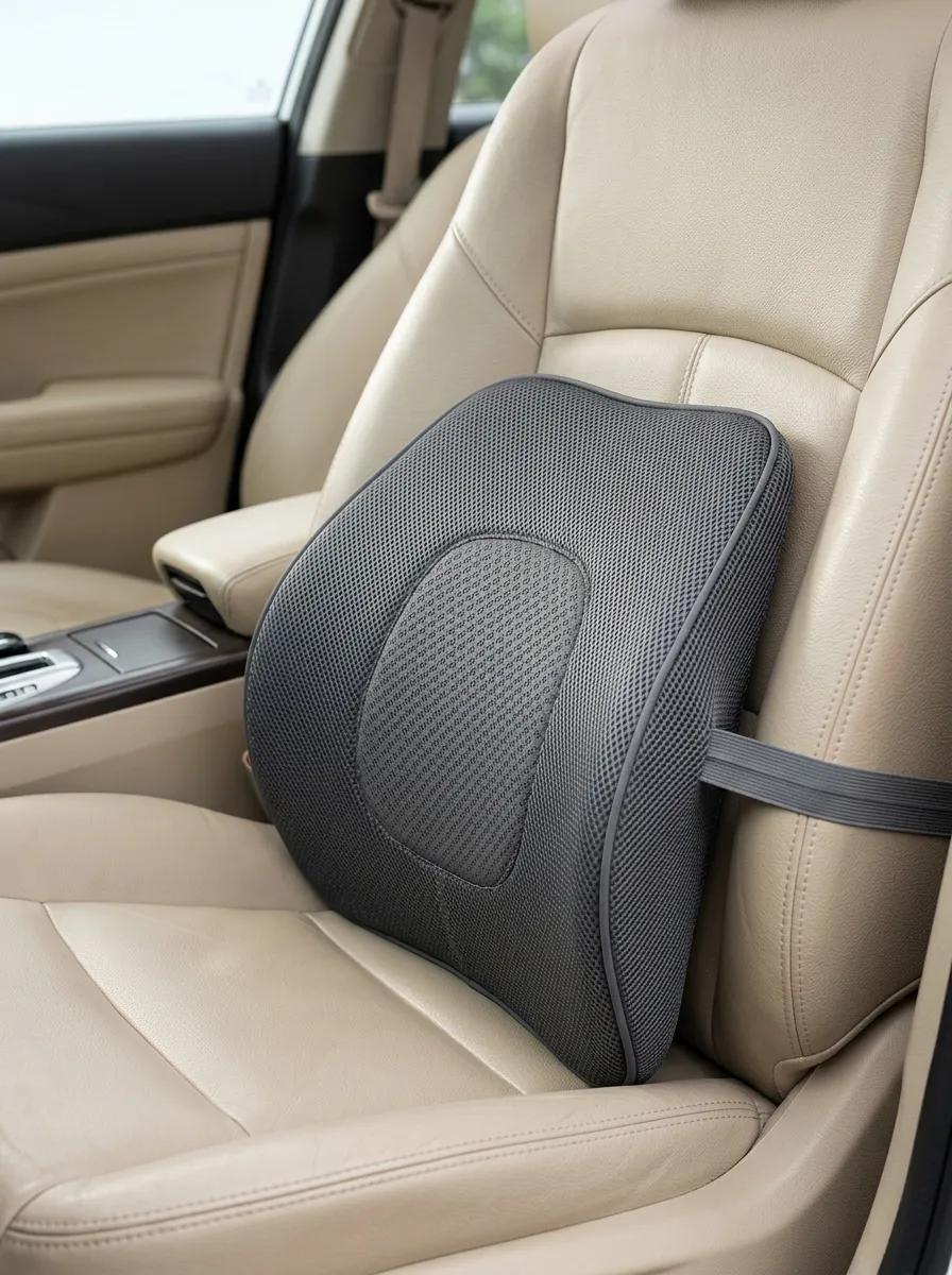 Lumbar-Support Mesh Ergonomic-Look Car Lumbar Support Pillow