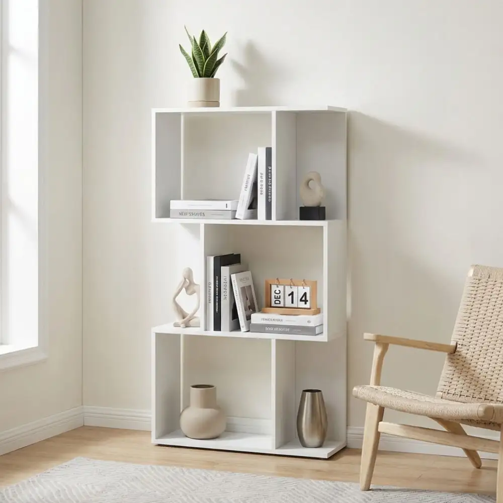 Space Smart Modern Display Bookshelf