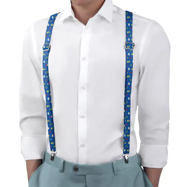 Gaming With Friends Theme Suspenders