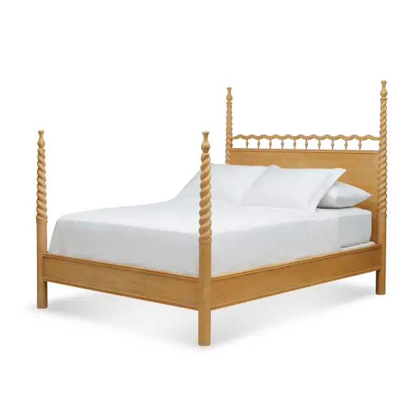 Oak Linen Bed Frame