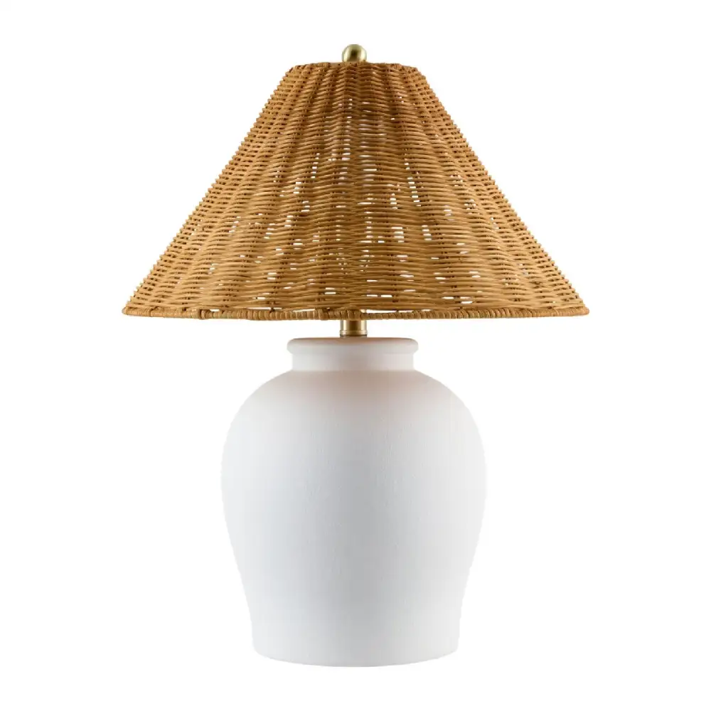 Rattan Empire Shade Table Lamp