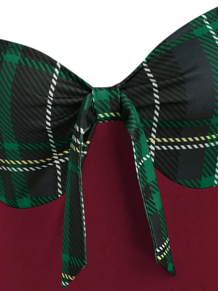 Layered Bow Swing Swing Dress