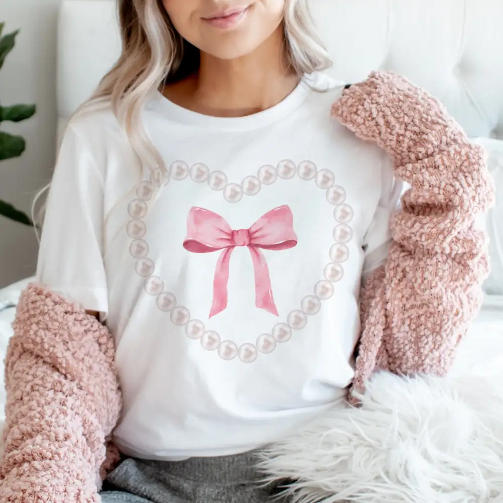 Bow Detail Graphic T-Shirt