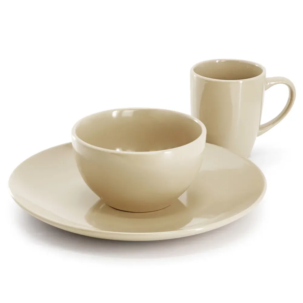 Stoneware Dinnerware Set Glossy Finish