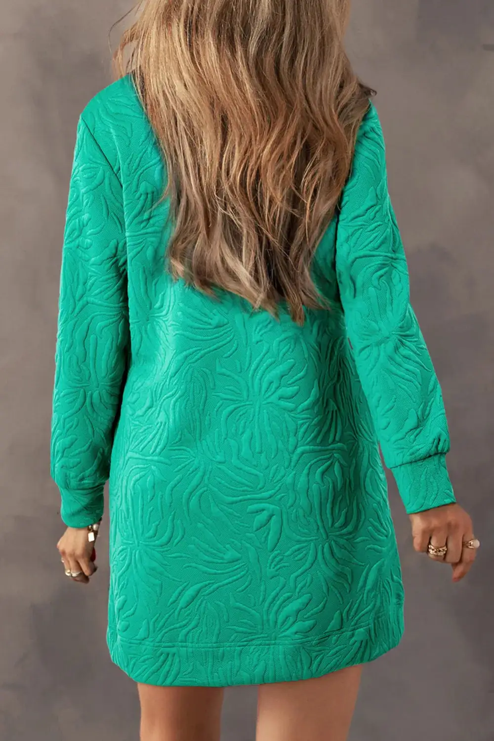 Modern Long-Sleeve Mini Dress