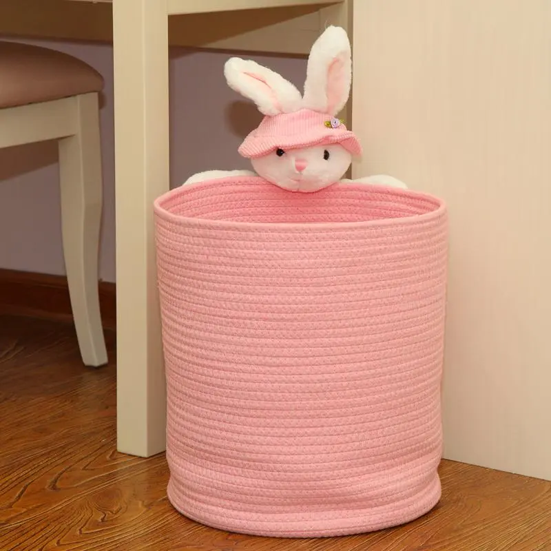 Refined Cotton  Laundry Basket
