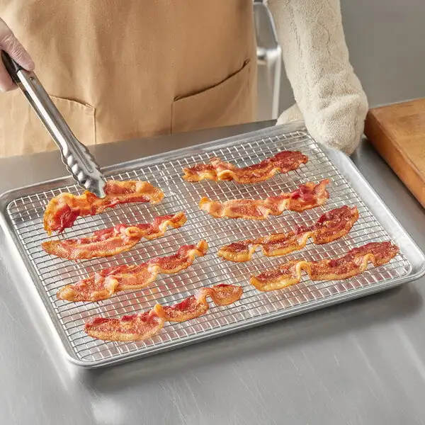Lane Stainless Steel Footed Wire Cooling Rack for Half Size Sheet Pan