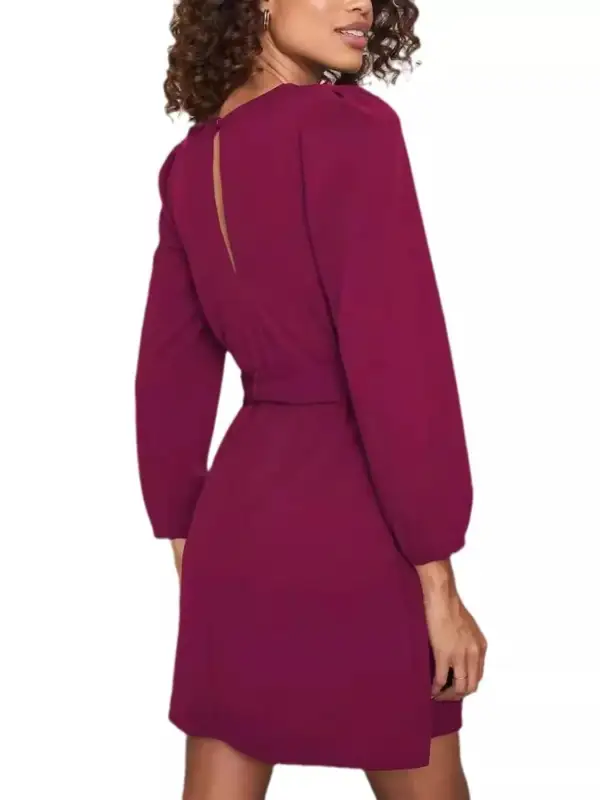 Wearable Cut Tie Waist Mini Dress