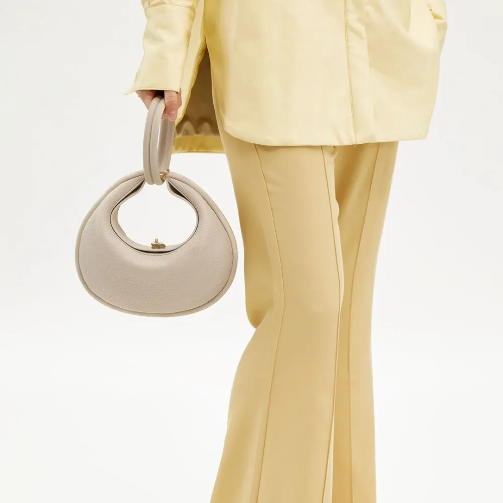Smooth Crescent Handbag