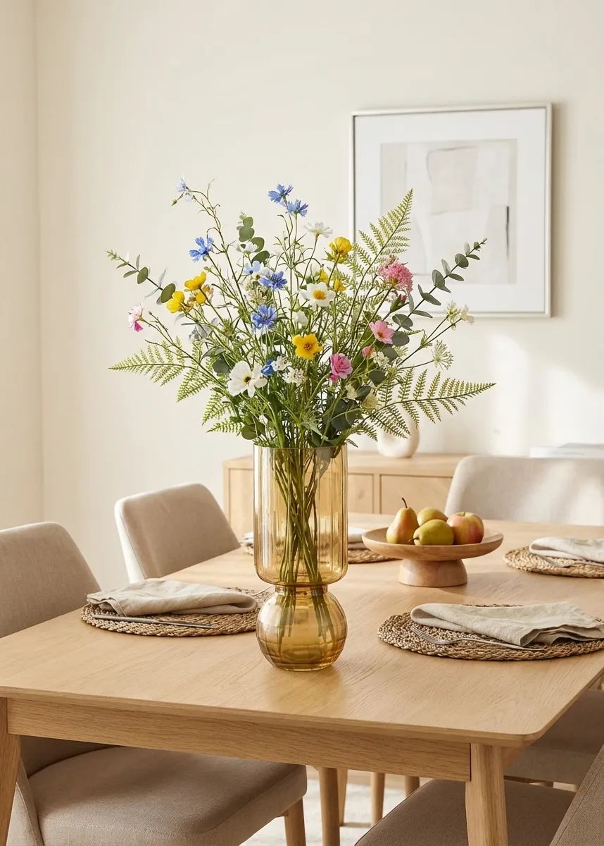 Pedestal Glass Vase Medium