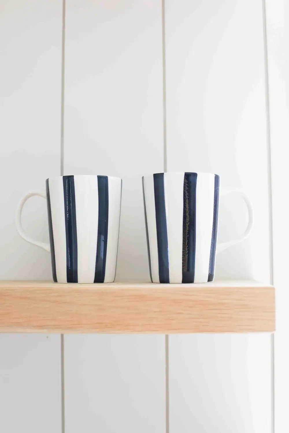 Hand Painted Vertical Stripe Cup