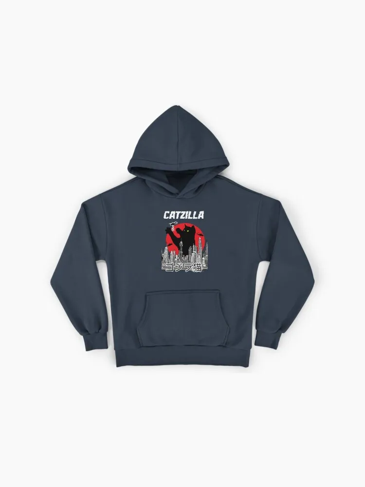 Catzilla Monster Illustration Hoodie