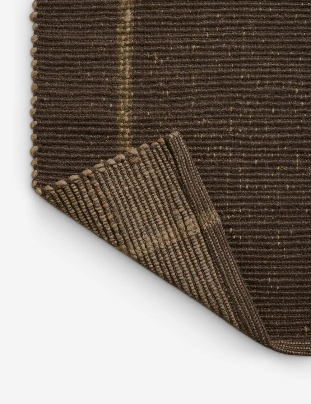 Striped Tonal Textured Handwoven Jute Area Rug