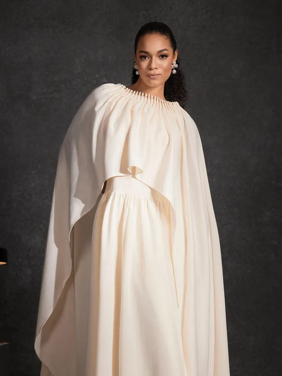 Antonina Cape Dress Set