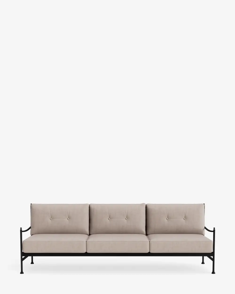 Curved Aluminum Sofa