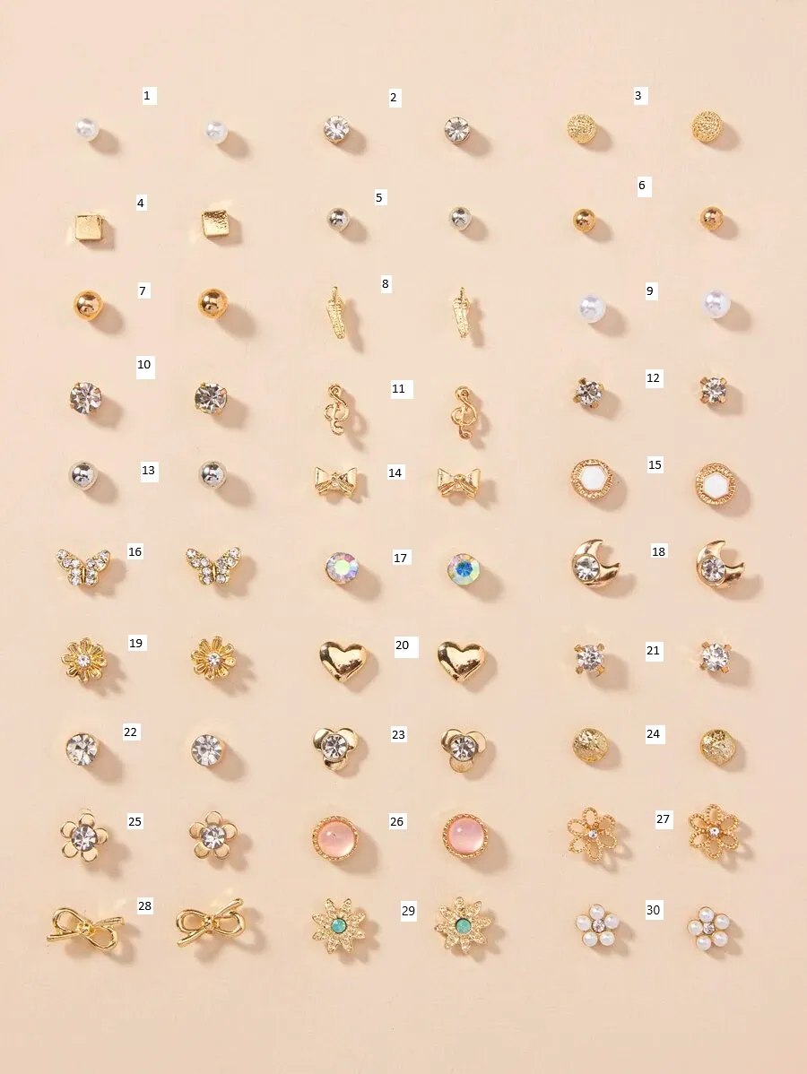 Lightweight Decorative Stud Earrings