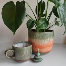 Hand Thrown Ceramic Plant Pot