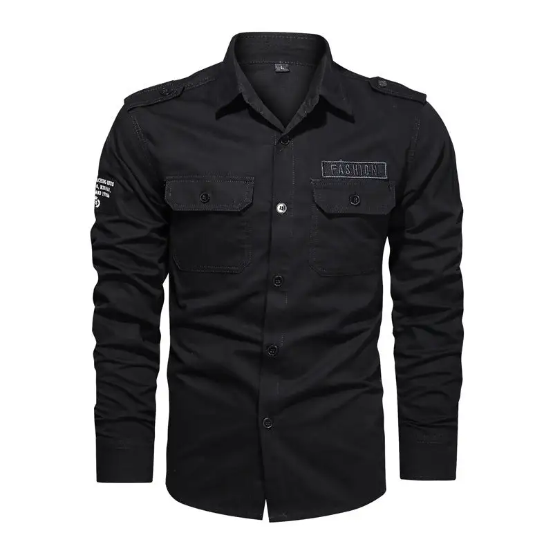 Men's Cotton Utility Pocket Shirt