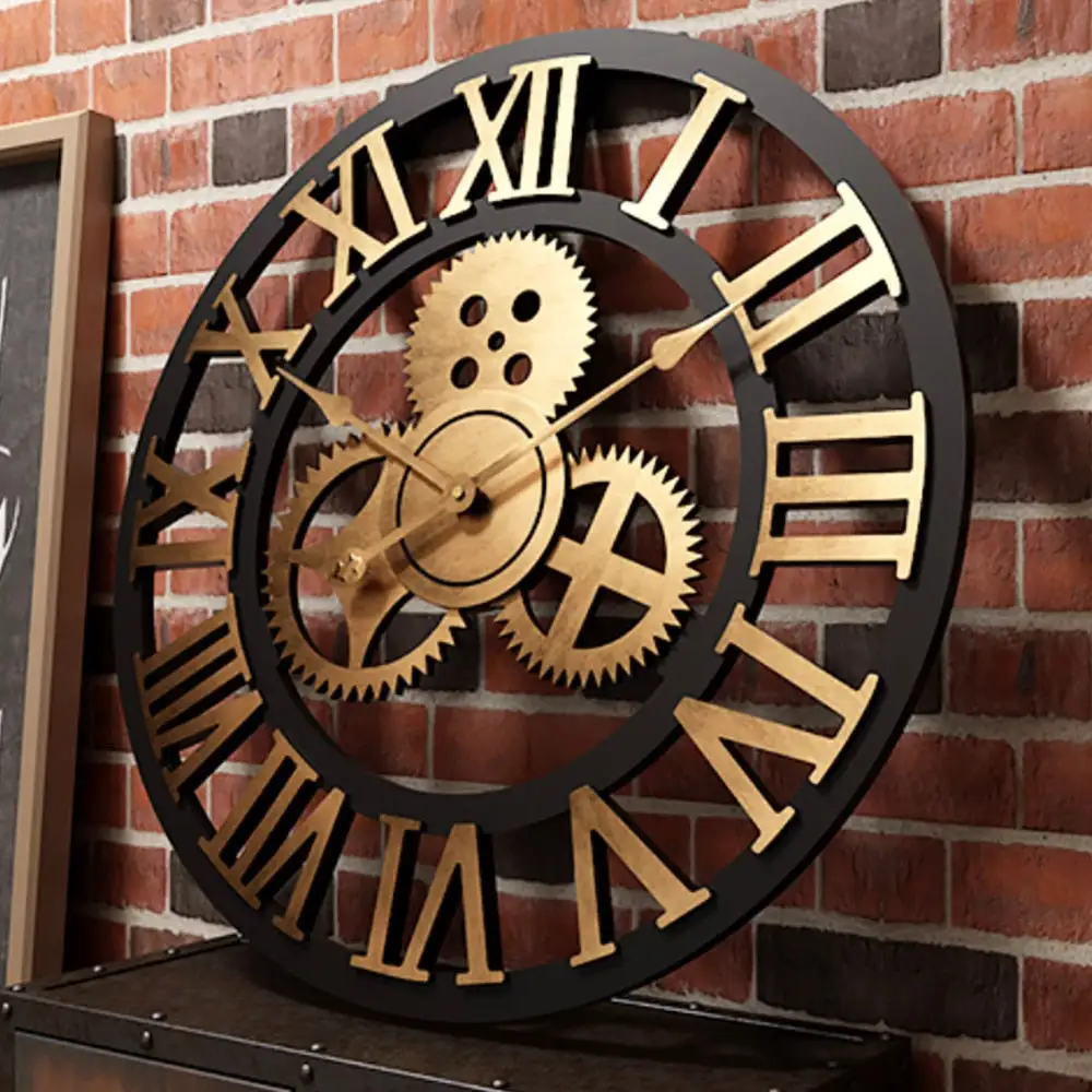 Wooden Metal Round Decorative Home Accent