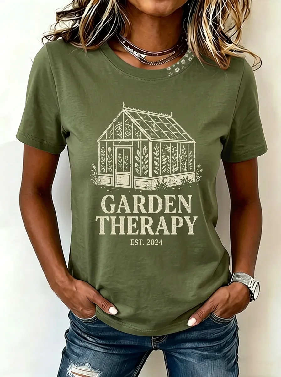 Gardener Garden Therapy Greenhouse T-Shirt