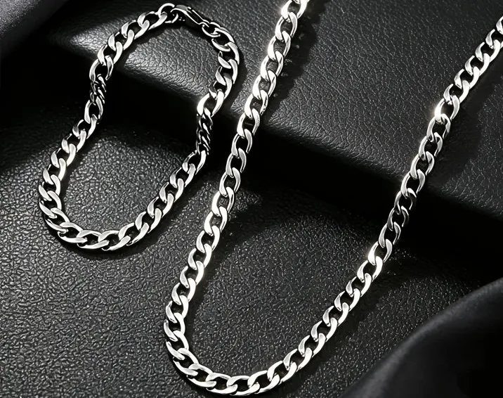 Necklace Stainless Steel Hip Hop Men's Necklaces