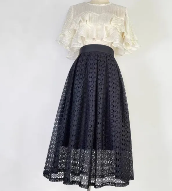 Fresh Festival Everyday Casual Lace Skirt