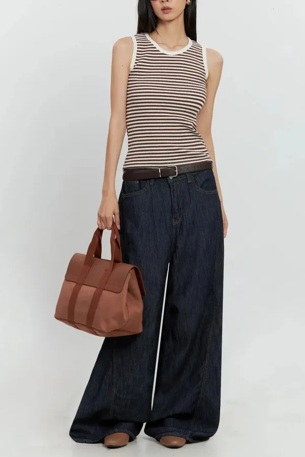 Slim-Fit Striped Tank Top