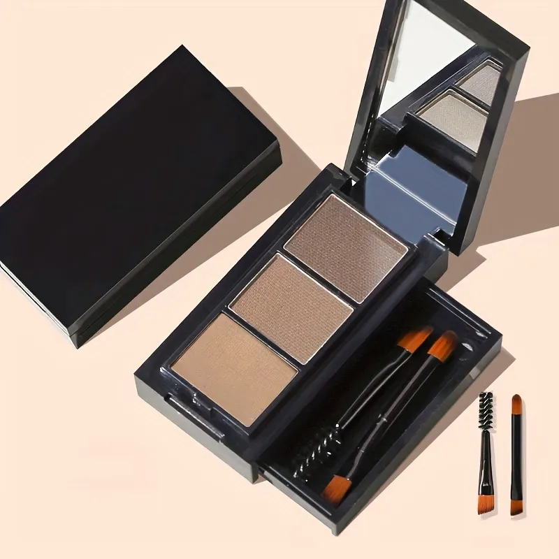 3-Color Eyebrow Powder Palette
