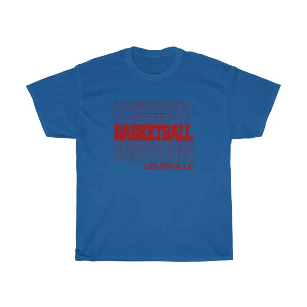 Basketball Louisville in Modern Stacked Lettering