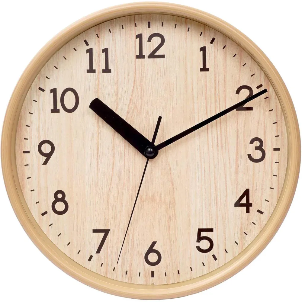 Wood Grain Silent Wall Clock