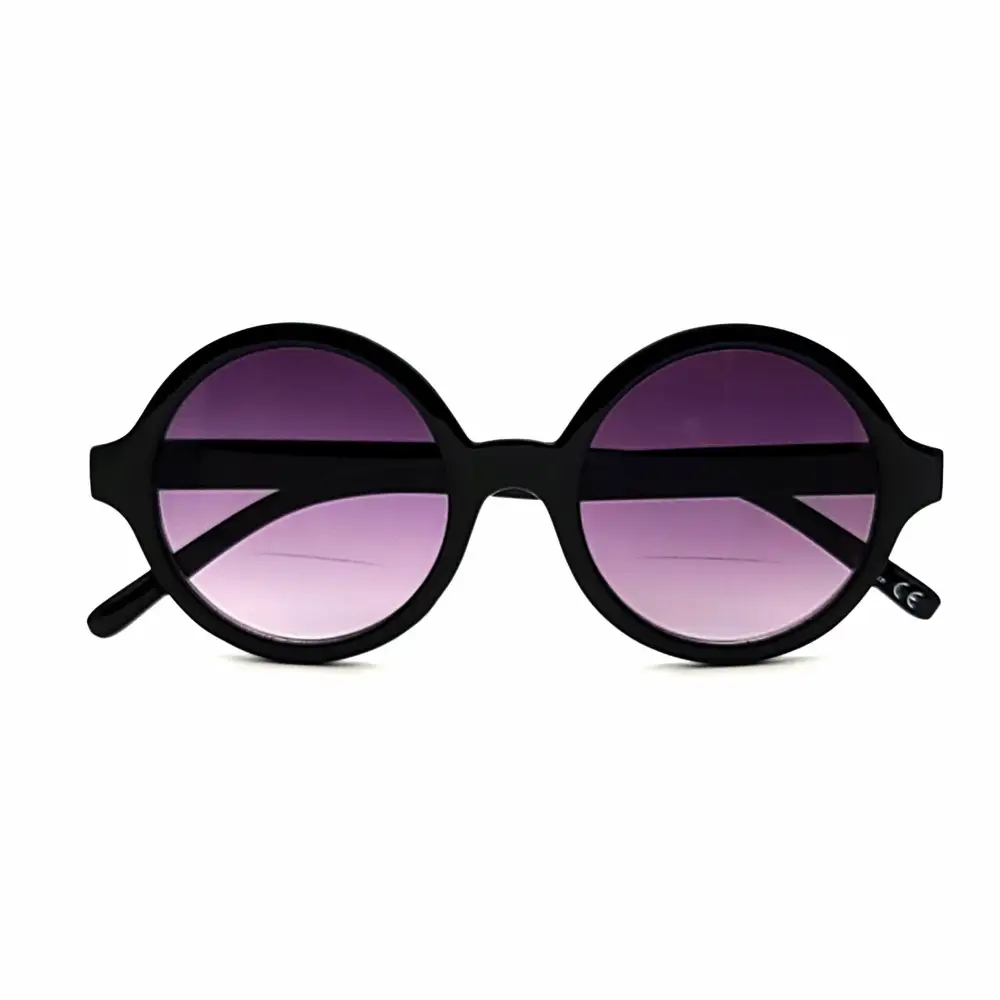 Round Bifocal Amber-Lens Reading Sunglasses