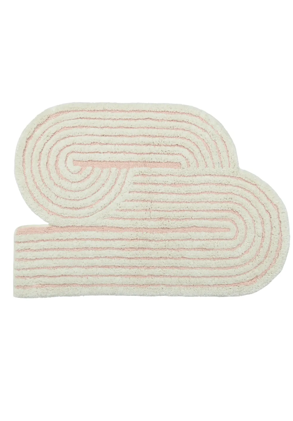 Abstract Contemporary Cotton Bathroom Mat