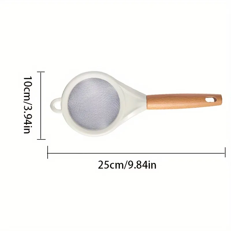 Wooden Handle Fine Mesh Strainer