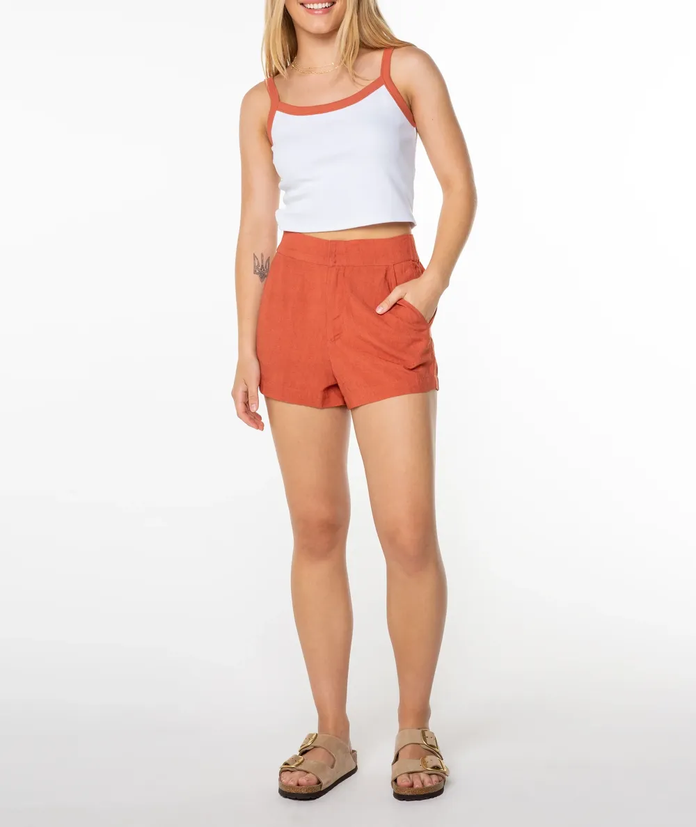 Solid Color Short Cool Strappy Vest