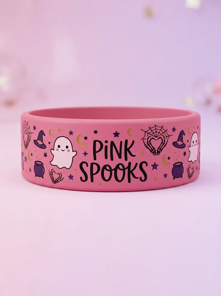 Ghost-Club Halloween Graphic Wristband