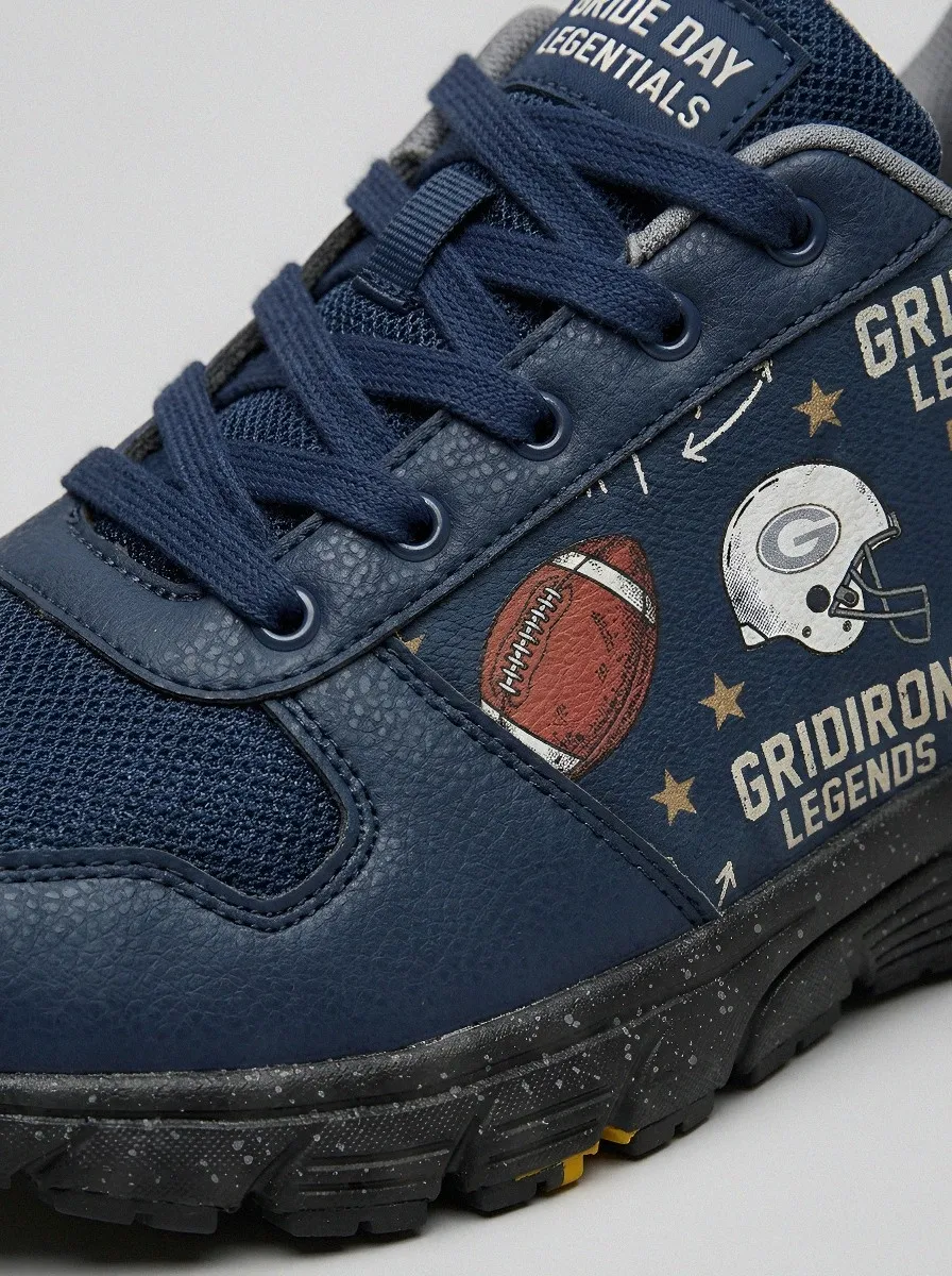 Men's Gridiron Legends Football Helmet Printed Sneakers