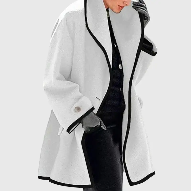 Button Front Pocketed Jacket