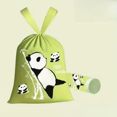 75 Pcs Durable Panda-Print Trash Bags