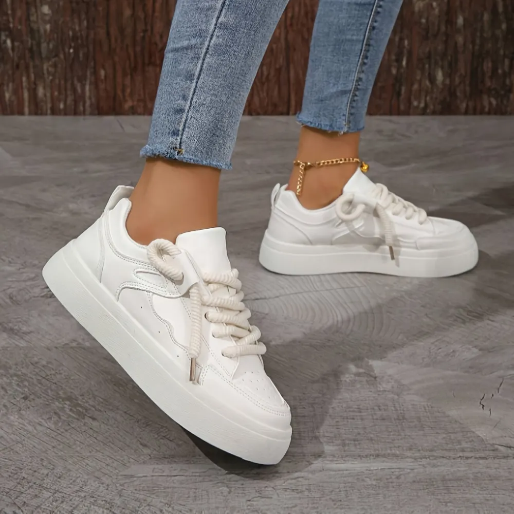 Platform Low Lace Up Sneakers