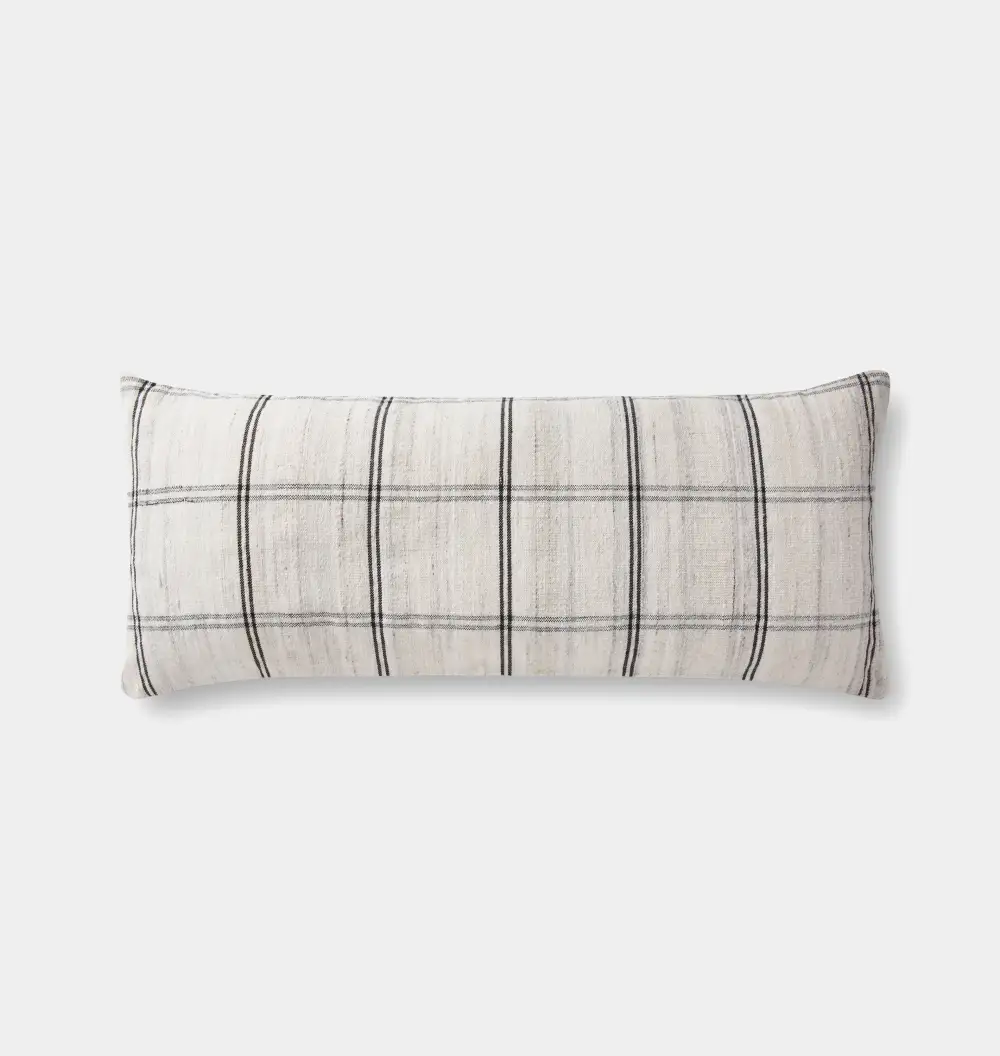 Blue and White Woven Pattern Sofa Throw Pillow