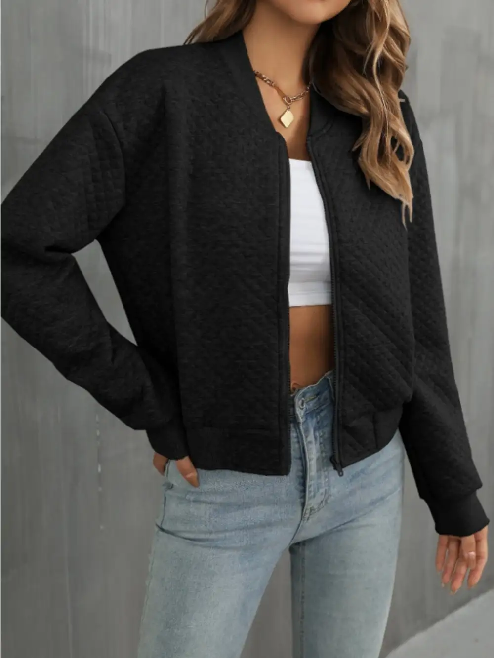 Refined Zip-Up Jacket