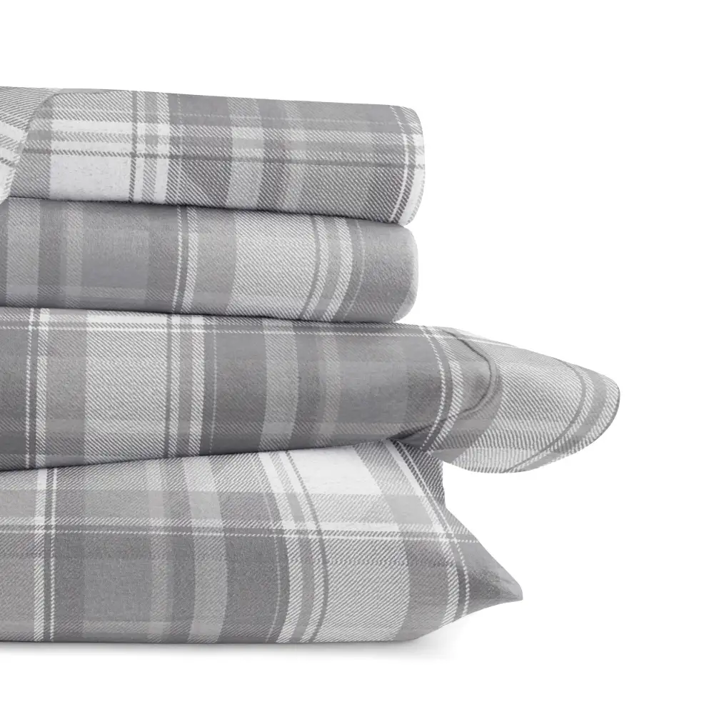 Plaid Flannel Sheet Set