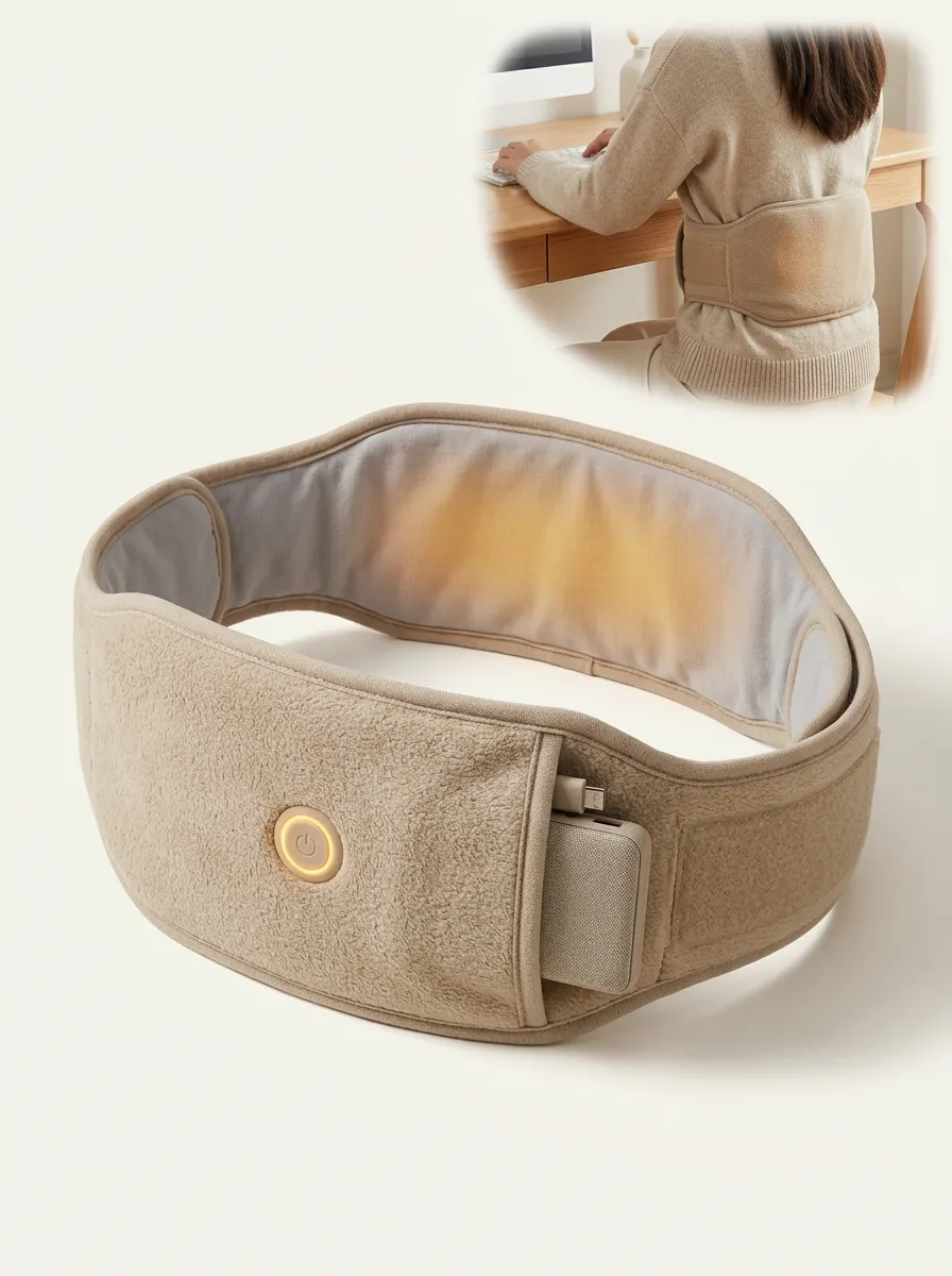 Portable Heated Waist Support Belt