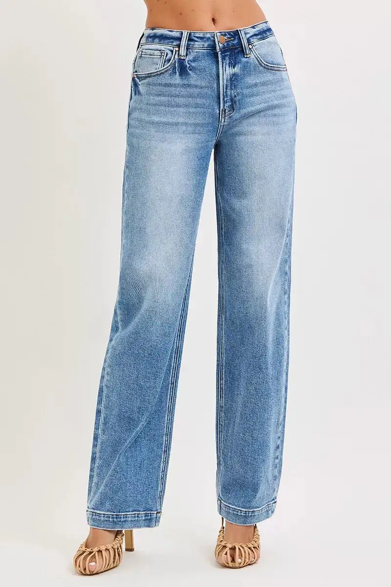 High Rise Wide Baggy Jeans