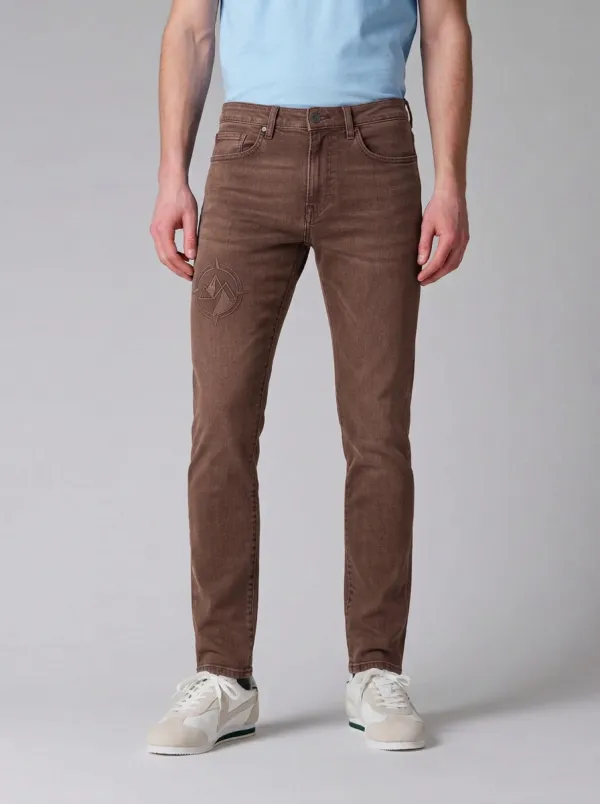 Men's Mountain Compass Graphic Stretch Jeans