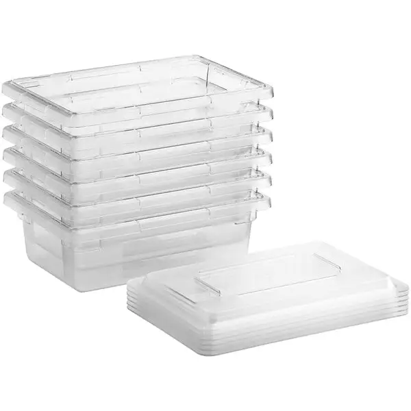 Compact Polycarbonate Food Storage Box with Lid